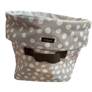 Thirty One Round Utility Bin Collapsible Organizing Tote Lots of Dots